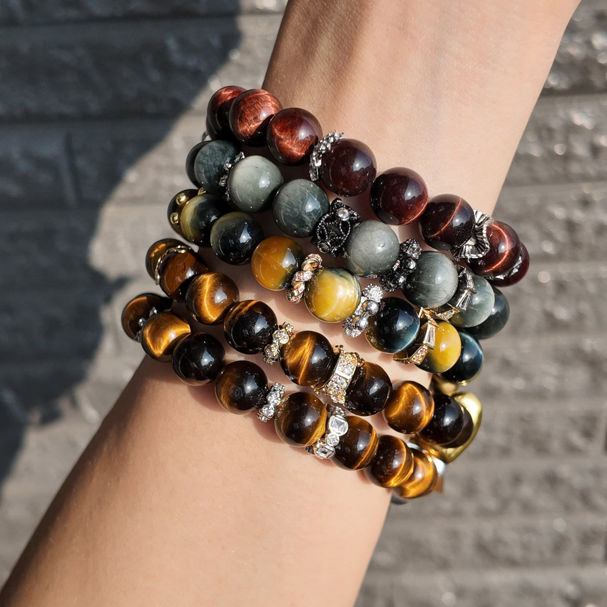 Tiger's eye -Gold or Silver-
