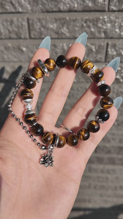 Tiger's eye -Gold or Silver-